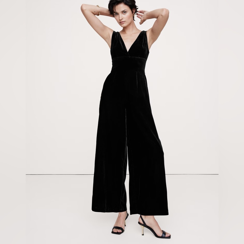 NWT Banana Republic Velvet Jumpsuit. Retails for $250.